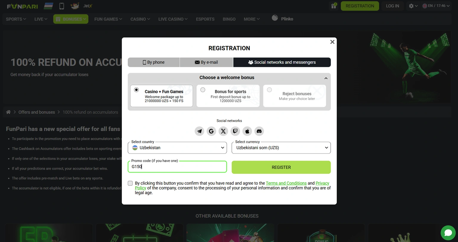 FUNPARI registration